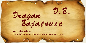 Dragan Bajatović vizit kartica